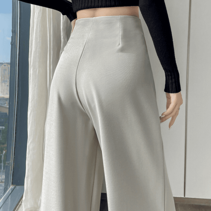 骨格ストレートワイドポケットストレートパンツ