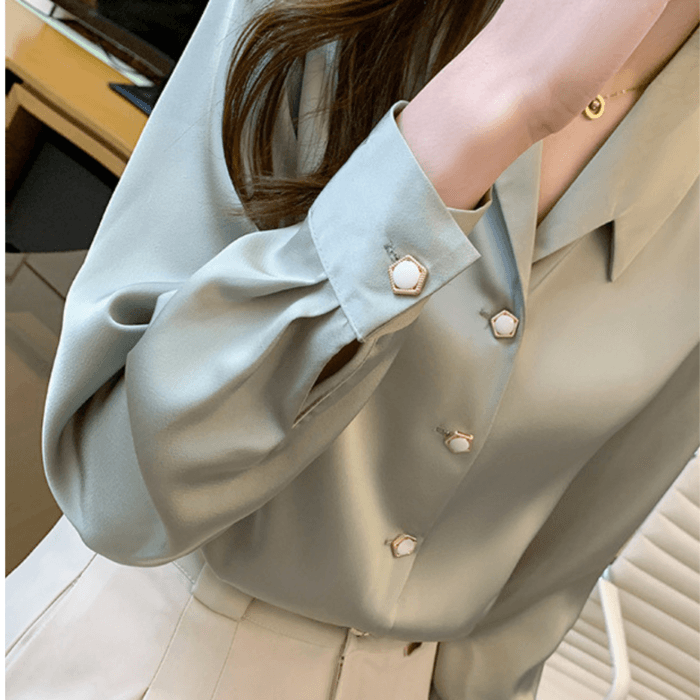 骨格ストレートシャツブラウストップス