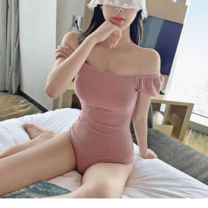 骨格ストレート2wayワンピース水着
