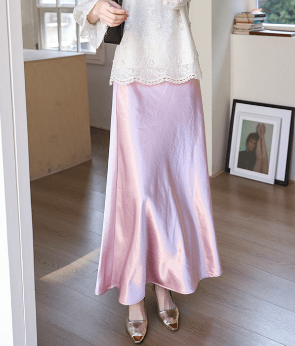 骨格ストレートセミマーメイドロングスカート