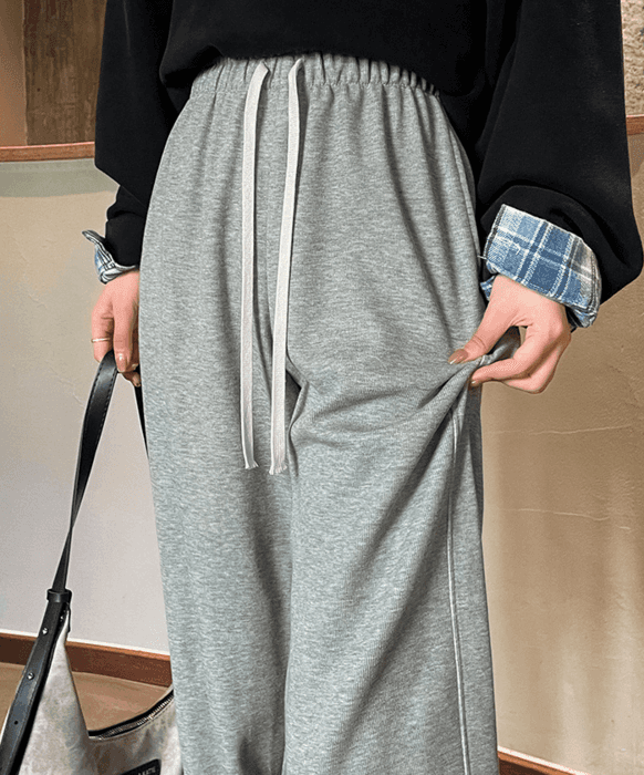 骨格ストレートカジュアルスウェットパンツ