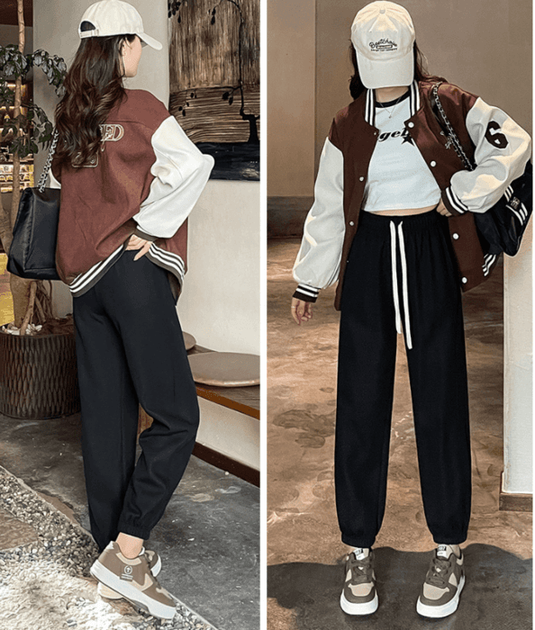 骨格ストレートカジュアルスウェットパンツ