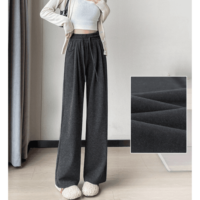 骨格ストレートリラックスワイドパンツ