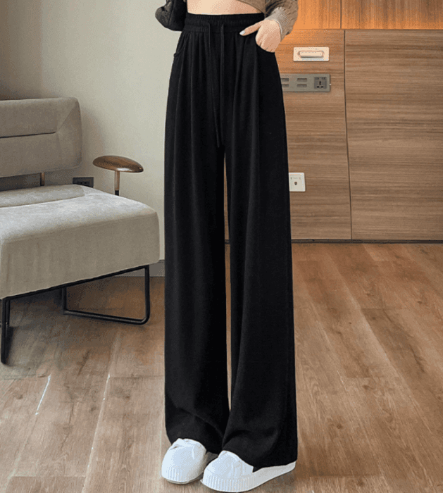 骨格ストレートリラックスワイドパンツ