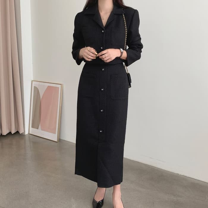 骨格ストレートフィットシルエットセットアップ