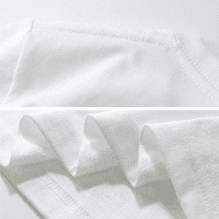 骨格ストレートラウンドネックシンプルTシャツ
