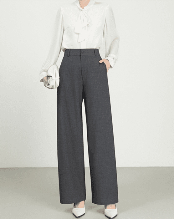 骨格ストレートベーシックストレートパンツ