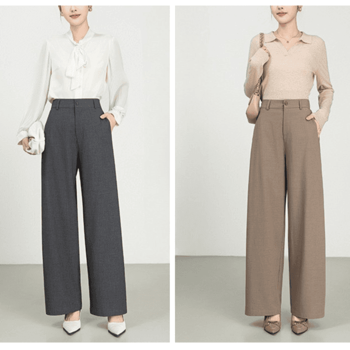 骨格ストレートベーシックストレートパンツ