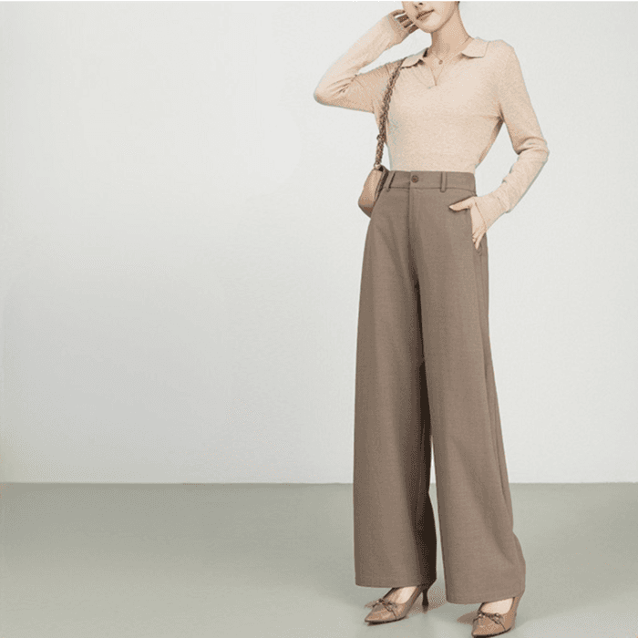 骨格ストレートベーシックストレートパンツ