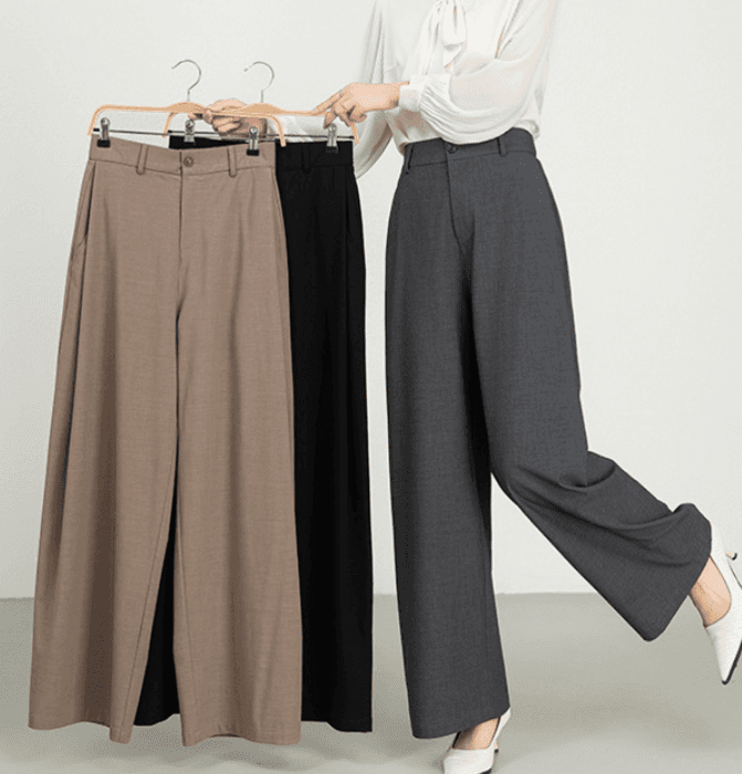 骨格ストレートベーシックストレートパンツ