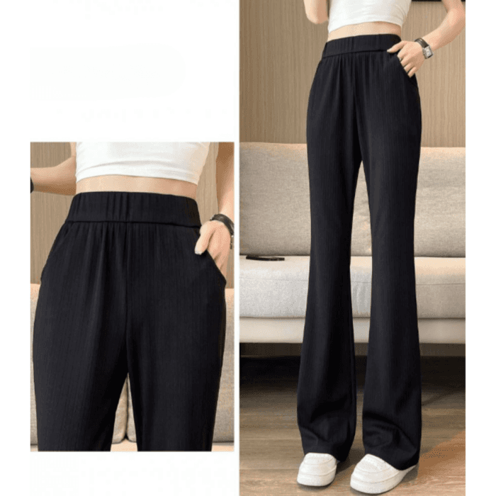 骨格ストレートフレアパンツ