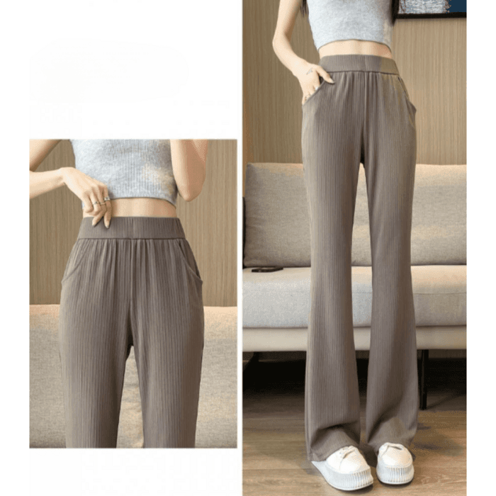 骨格ストレートフレアパンツ