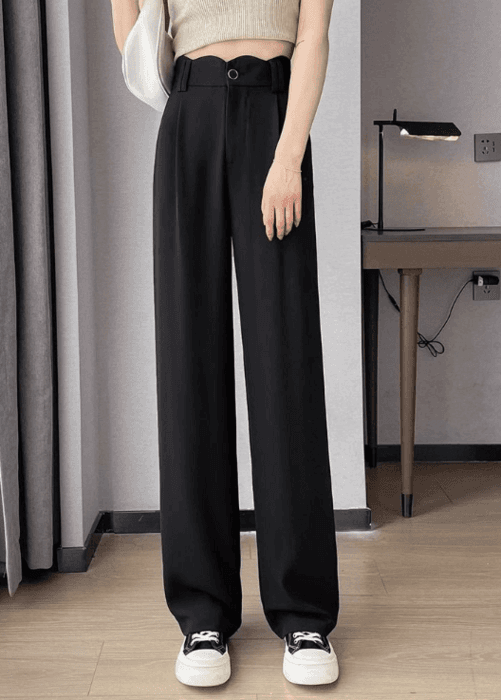 骨格ストレートワンタックドレープストレートパンツ