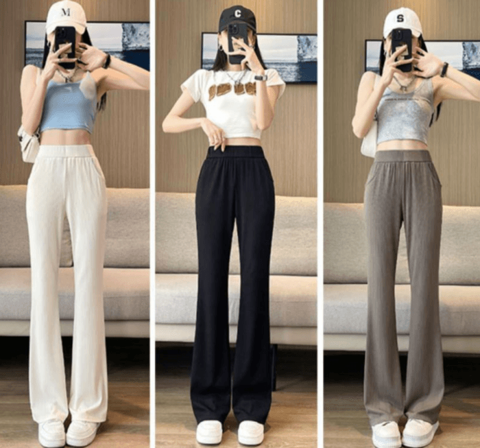 骨格ストレートフレアパンツ