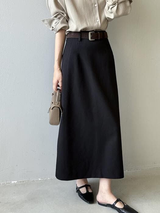 骨格ストレートAラインシルエットスカート