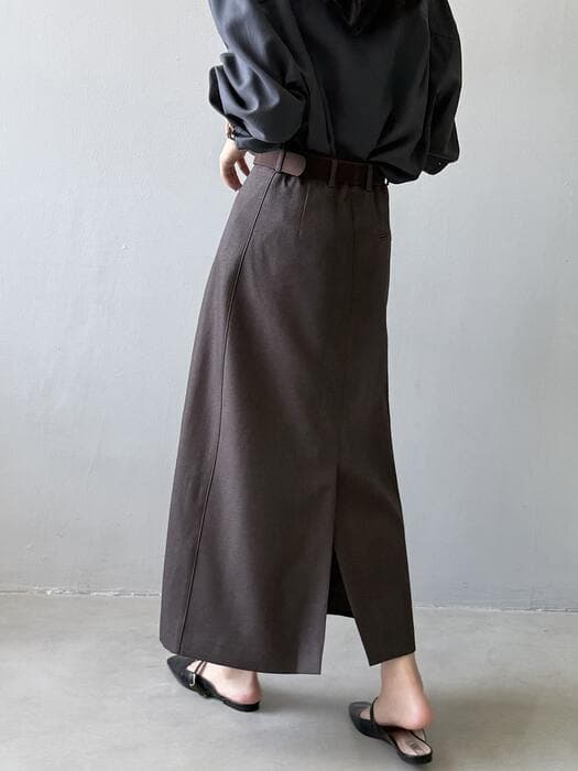 骨格ストレートAラインシルエットスカート