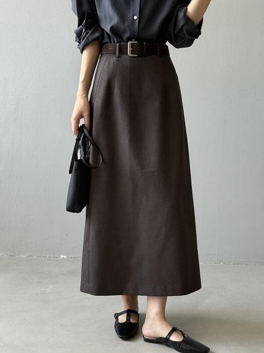 骨格ストレートAラインシルエットスカート