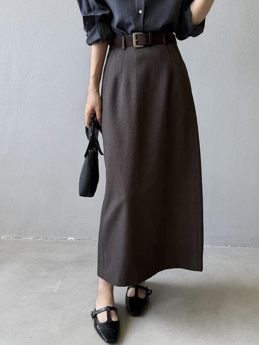 骨格ストレートAラインシルエットスカート