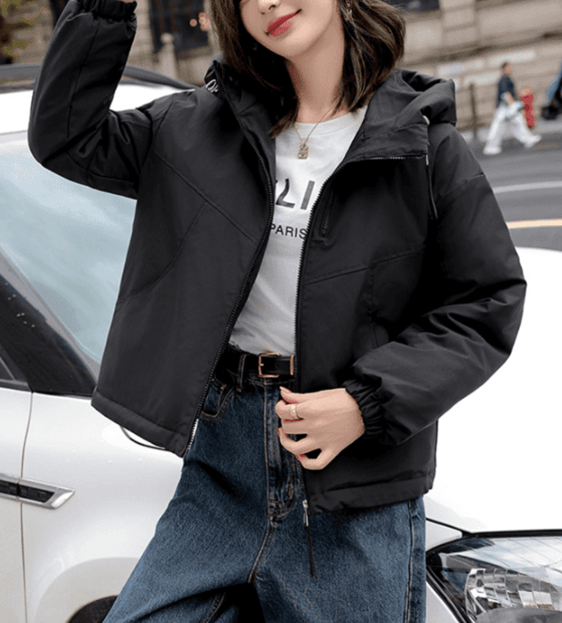 骨格ストレートライトウェイト防寒ジャケット