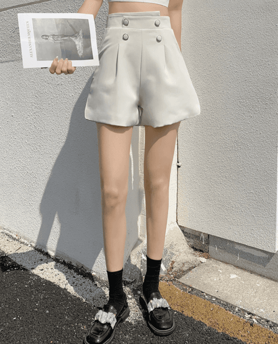 骨格ストレートマリンショートパンツ