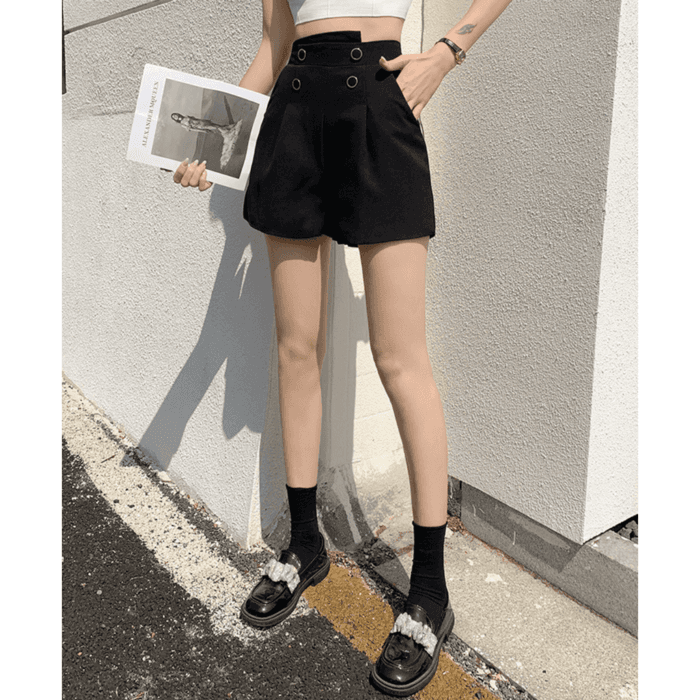 骨格ストレートマリンショートパンツ