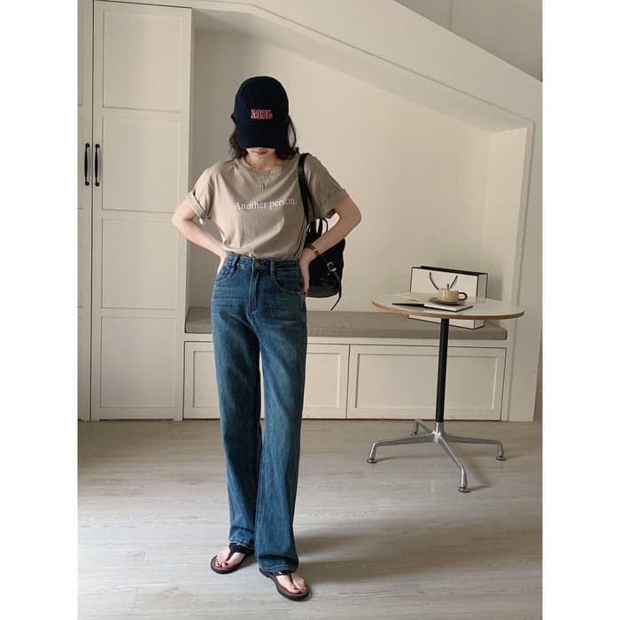 骨格ストレートロングストレートデニム