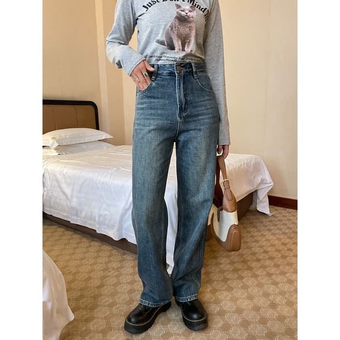 骨格ストレートロングストレートデニム