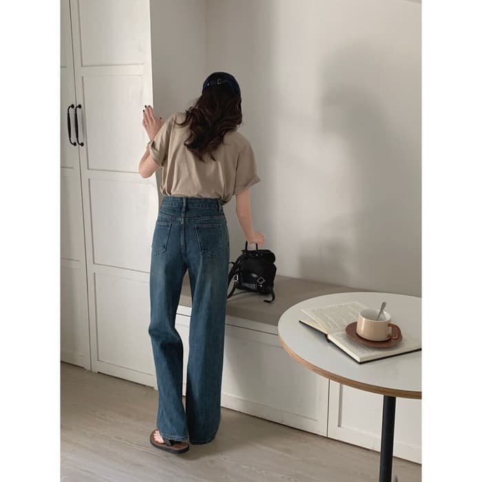 骨格ストレートロングストレートデニム