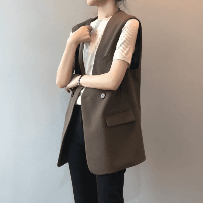 骨格ストレートボックスジレ