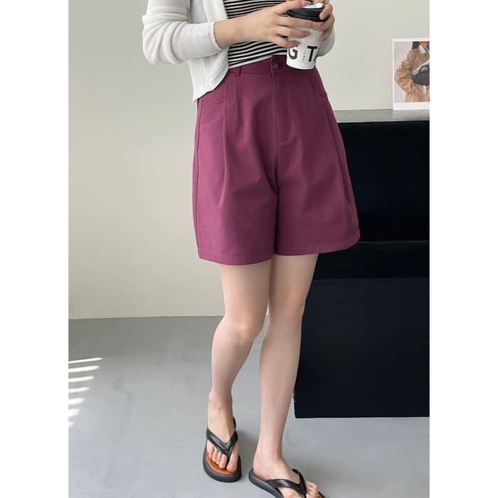 骨格ストレートリラックスフィットハーフパンツ