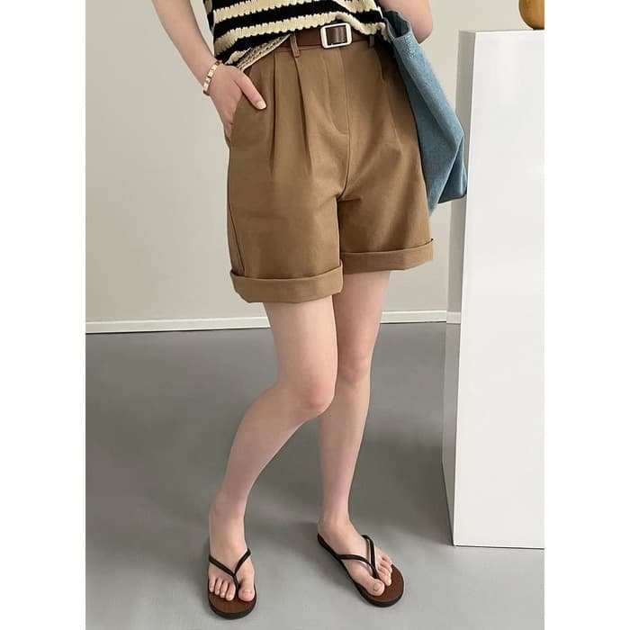 骨格ストレートカジュアルハーフパンツ