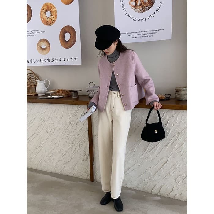 骨格ストレートストレートパンツ