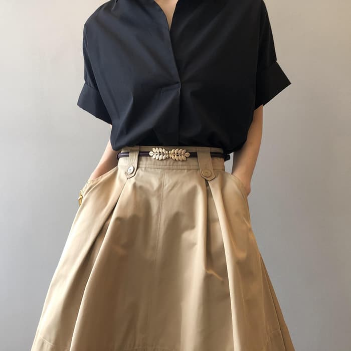 骨格ストレートリーフモチーフベルト