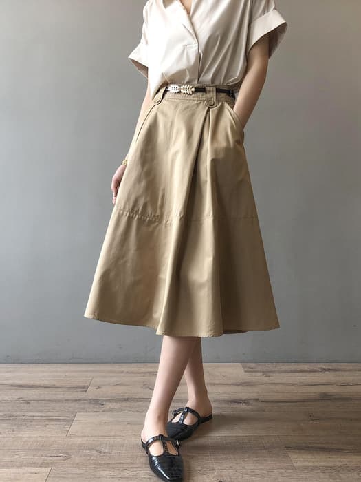 骨格ストレートリーフモチーフベルト