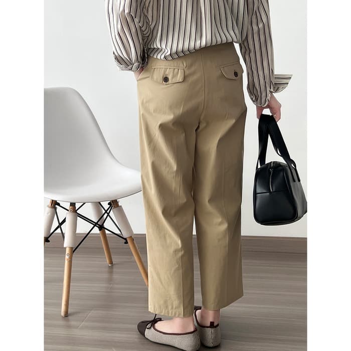 骨格ストレートワンタックストレートパンツ