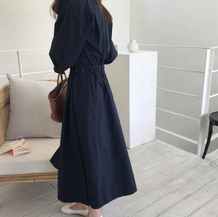 骨格ストレートラップワンピース