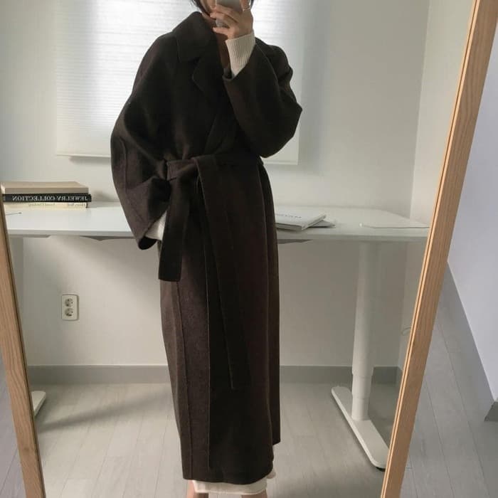 骨格ストレートロングアウター