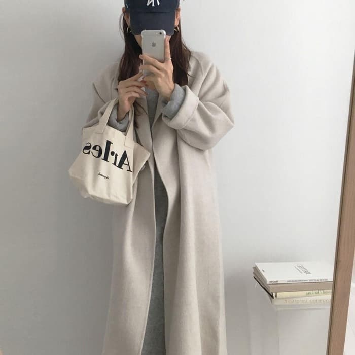 骨格ストレートロングアウター