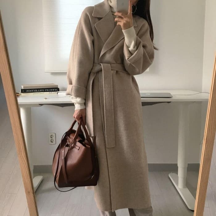 骨格ストレートロングアウター