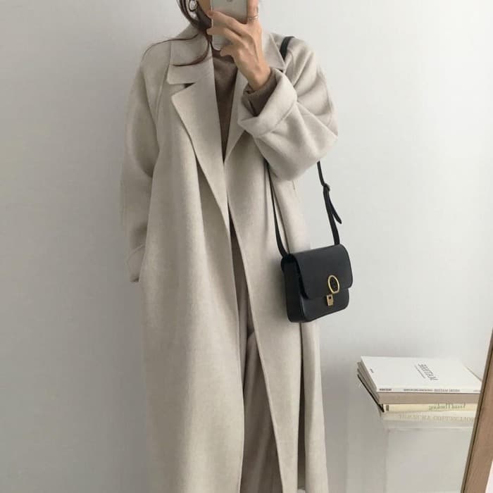 骨格ストレートロングアウター