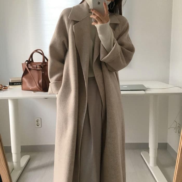 骨格ストレートロングアウター