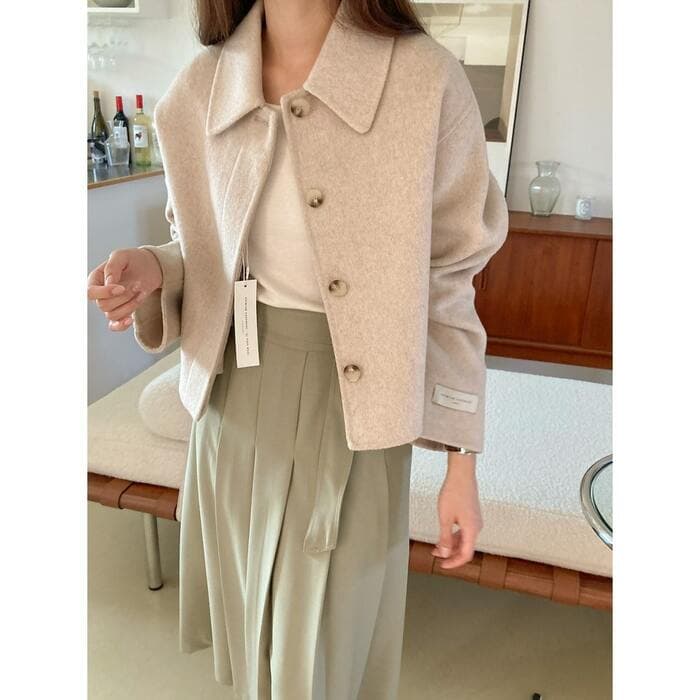 骨格ストレートショート丈アウター