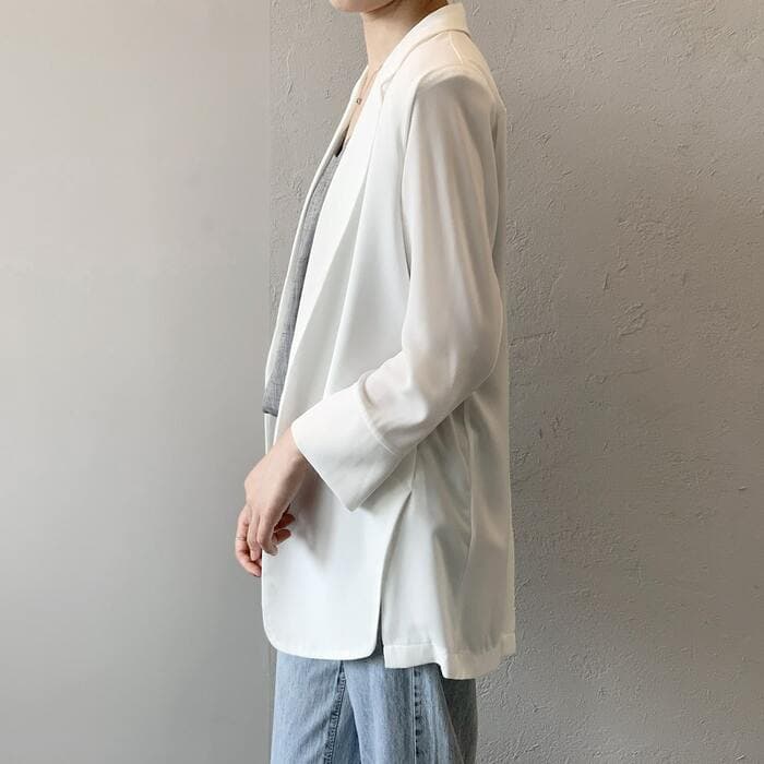 骨格ストレートシフォンジャケット