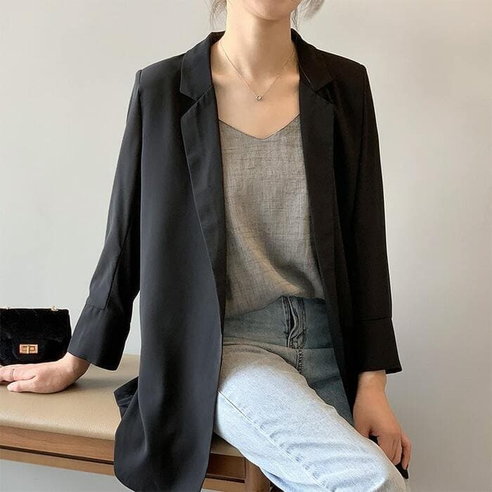 骨格ストレートシフォンジャケット