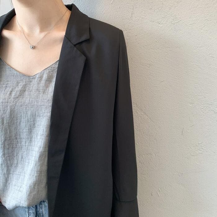 骨格ストレートシフォンジャケット