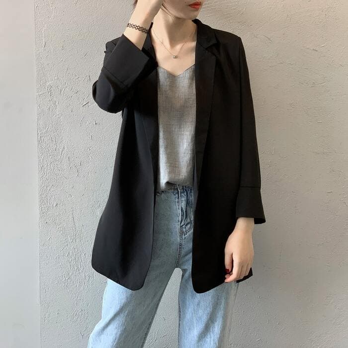 骨格ストレートシフォンジャケット