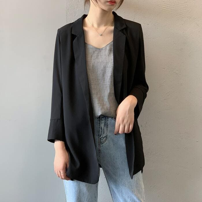 骨格ストレートシフォンジャケット