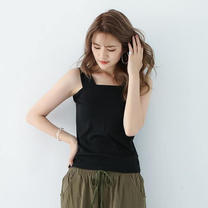 骨格ストレート ブラ紐隠しインナー タンクトップ
