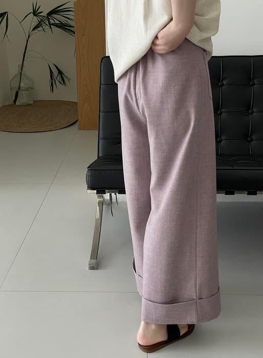 骨格ストレートワイドレッグパンツ