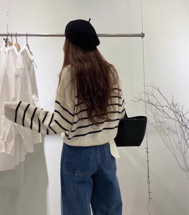 骨格ストレートレトロデニムパンツ